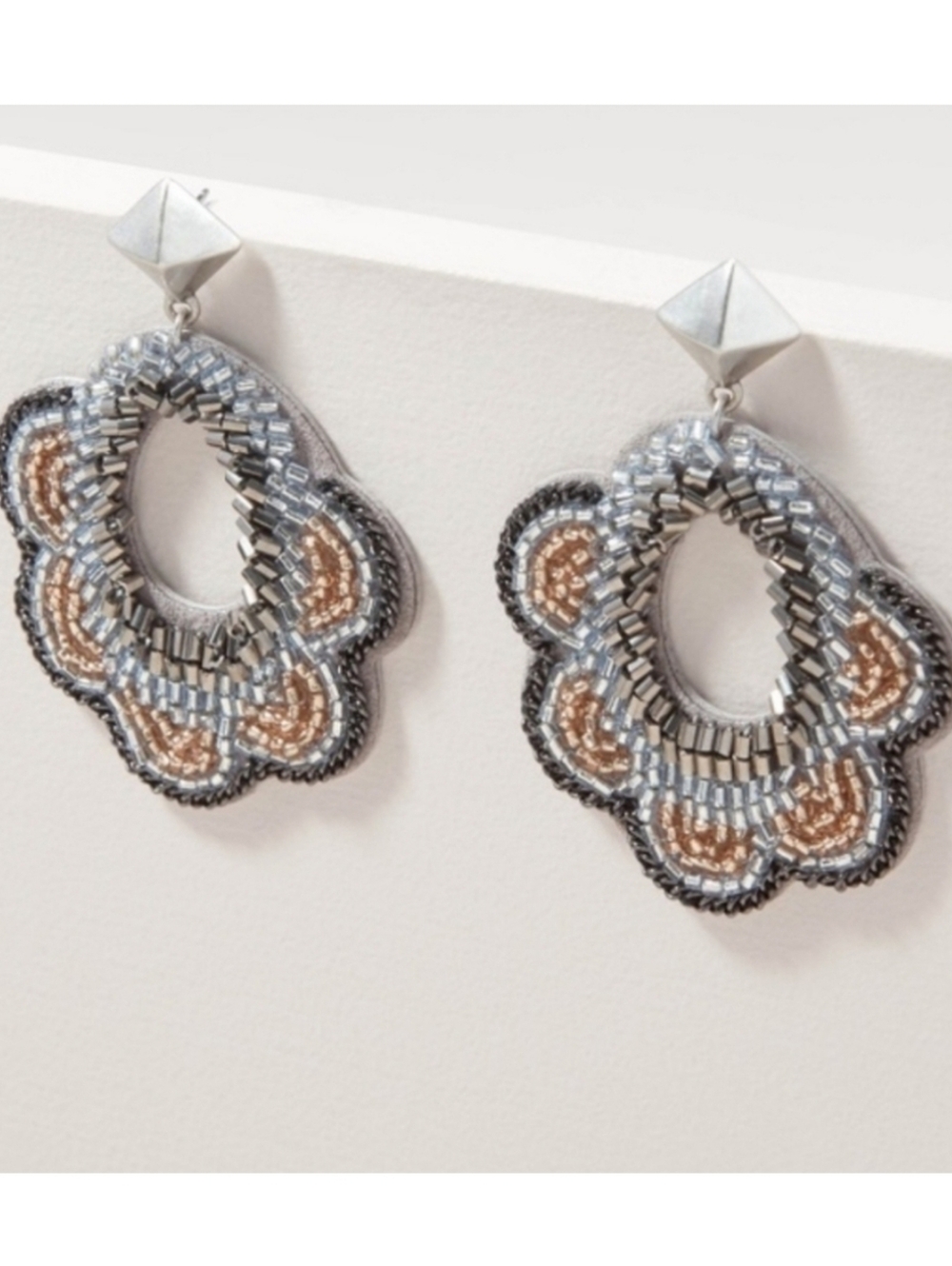 Stella & Dot Dove Statement Earrings